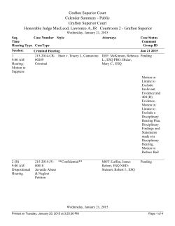 Honorable Judge MacLeod, Lawrence A, JR Courtroom 2