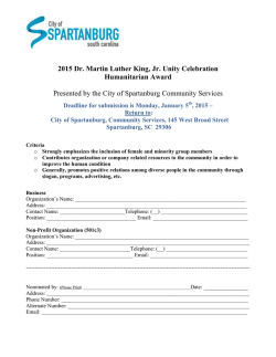 2015 Dr. Martin Luther King, Jr. Unity Celebration Humanitarian