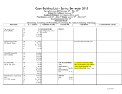 Spring 15 Building Schedule (pdf)