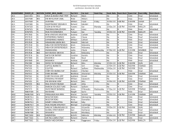 Graduate Fall 2014 Final Exam Schedule