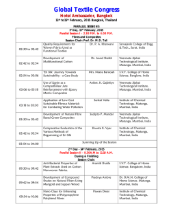 Global Textile Congress - The Textile Association (INDIA)