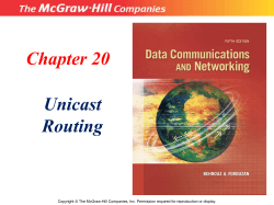 Chapter 20 Unicast Routing