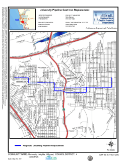 University Avenue Pipeline Map