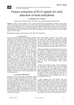 IJARCCE1L a9 sathya Feature Extraction of ECG