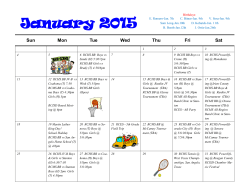 January Events - Reagan County Independent School District