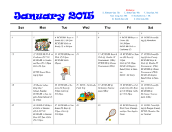 January Events - Reagan County Independent School District