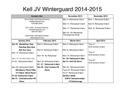 Kell JV Winterguard 2014-2015