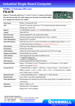 Industrial Single Board Computer FS-A78