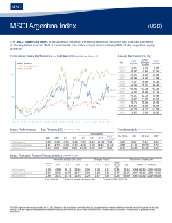 MSCI Argentina Index
