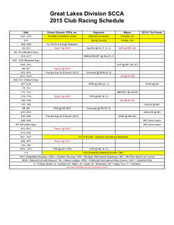Printable 2015 GLDiv Schedule