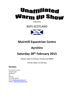 Unaffiliated Warm Up Show 2015