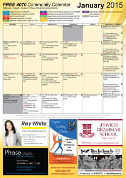 January 2015 - 4070 Business Networking