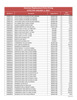 American List Price January 2015