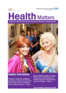 Issue 78 - Blackpool, Fylde and Wyre Hospitals NHS Foundation Trust