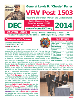 12/14-VFW Newsletter (Page 1)