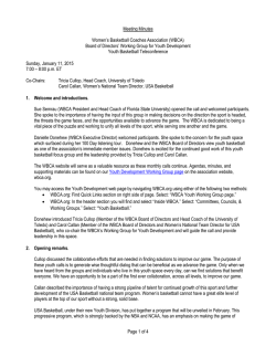 Meeting report from Dec. 15 Youth Working Group