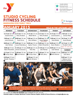 studio cycling fitness schedule