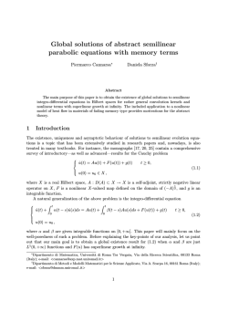Global solutions of abstract semilinear parabolic