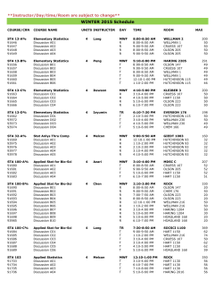Winter 2015 Schedule (pdf)