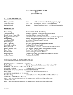 NIP BOARD OF DIRECTORS 2014