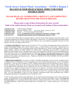 Junior HS Director Form Instructions