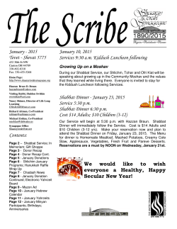 The Scribe - January 2015