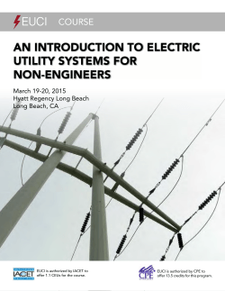an introduction to electric utility systems for non
