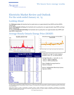 See our weekly electricity review and outlook