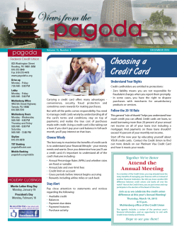 Online Newsletter - Pagoda Federal Credit Union