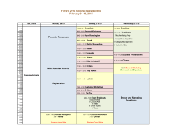 Ferrero 2015 National Sales Meeting February 9