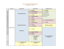 Ferrero 2015 National Sales Meeting February 9