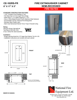 CE-102RS-FR FIRE EXTINGUISHER CABINET FIRE