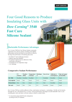 Dow Corning&reg; 3540 | Fast Cure Silicone Sealant