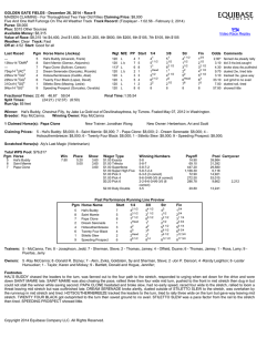 GOLDEN GATE FIELDS - December 26, 2014 - Race 9