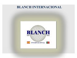 Jornadas OP. ESP. - BLANCH PRESENTATION