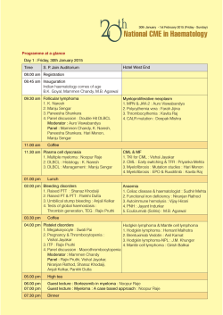 Detailed - XXth National CME in Haematology