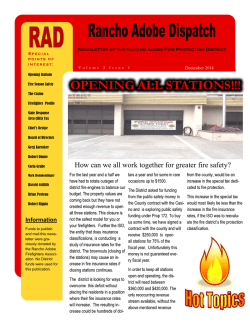 Electronic Version - Rancho Adobe Fire Protection District
