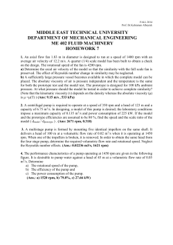 Homework 7 - Department of Mechanical Engineering