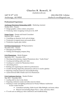 download resume - Charles B. Rowell II