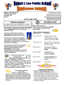 January Newsletter - Pages - Home