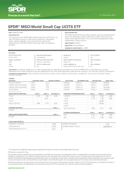 Fact SheetPDF - SPDR ETFs Europe