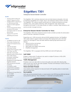 EdgeMarc 7301 - Edgewater Networks