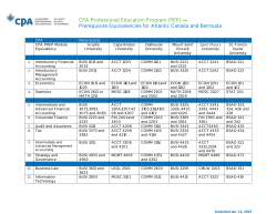 CPA Prerequisite Equivalency Chart