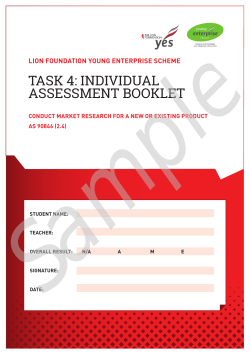 2.4 Assessment Booklet - Young Enterprise Trust