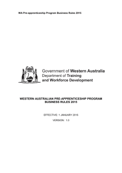western australian pre-apprenticeship program