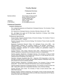 Professional Summary - Bureau of Economic Geology