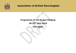 Programme - Association of British Neurologists