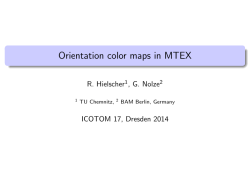Orientation color maps in MTEX