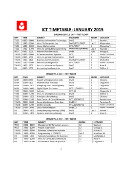 Download Timetable Jan 2015
