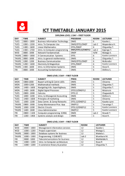 Download Timetable Jan 2015